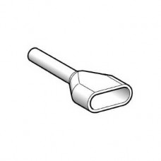 AZ5DE005 - Cable end twin insulated 2x0 5mm² medium size white plastic bag NF, Schneider Electric