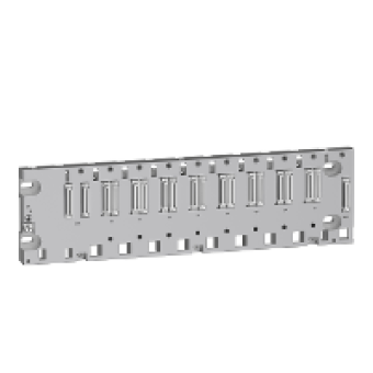 BMEXBP0800H - ruggedized rack X80 - 8 slots - Ethernet backplane, Schneider Electric