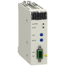 BMXEIA0100 - Master module - upto 62 devices on discrete I/O - upto 31 devices on analog I/O, Schneider Electric