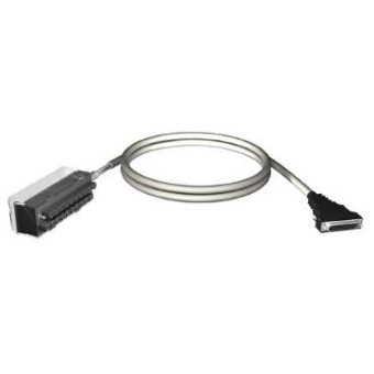 BMXFCA150 - cord set - 20-way terminal - SUB-D25 connector - for M340 I/O - 1.5 m, Schneider Electric