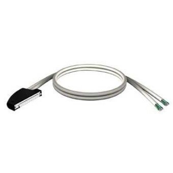 BMXFCW1003 - cord set - 40-way terminal - two ends flying leads - for M340 I/O - 10 m, Schneider Electric