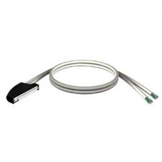 BMXFCW303 - cord set - 40-way terminal - two ends flying leads - for M340 I/O - 3 m, Schneider Electric