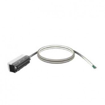 BMXFTW301S - shielded cord set - 20-way terminal - one end flying leads - for M340 I/O - 3 m, Schneider Electric
