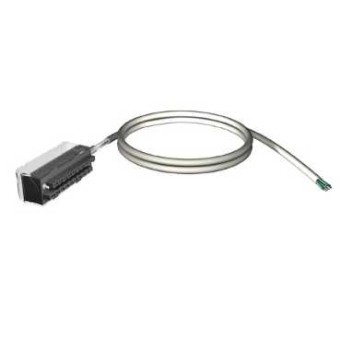 BMXFTW501 - cord set - 20-way terminal - one end flying leads - for M340 I/O - 5 m, Schneider Electric