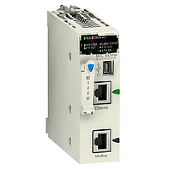 BMXP342020H - processor module M340 - max 1024 discrete + 256 analog I/O - Modbus - Ethernet, Schneider Electric