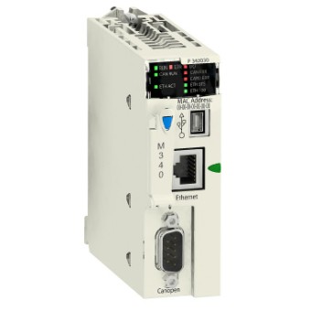BMXP3420302 - processor module M340 - max 1024 discrete + 256 analog I/O - CANOpen, Schneider Electric