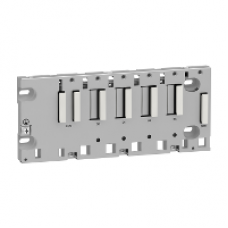 BMXXBP0400 - rack M340 - 4 slots - panel plate or DIN rail mounting, Schneider Electric