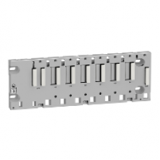 BMXXBP0600 - rack M340 - 6 slots - panel plate or DIN rail mounting, Schneider Electric