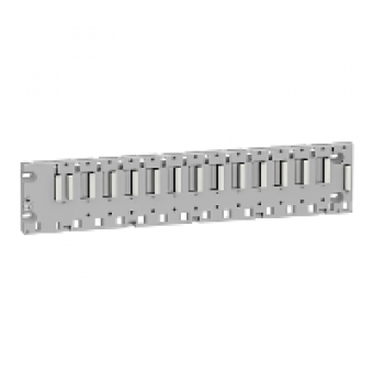 BMXXBP1200 - rack M340 -12 slots - panel or plate mounting, Schneider Electric