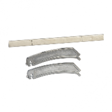 BMXXSP0400 - shielding connection kit - for M340 rack - 4 slots, Schneider Electric