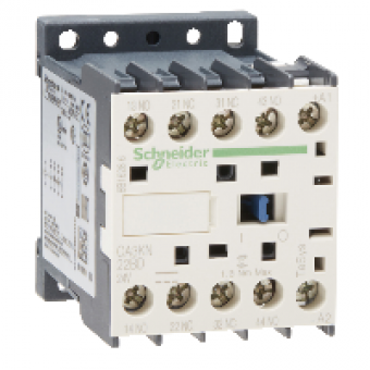 CA3KN22BD - TeSys K control relay - 2 NO + 2 NC - <= 690 V - 24 V DC standard coil, Schneider Electric CA3KN22BD - TeSys K control relay - 2 NO + 2 NC - <= 690 V - 24 V DC standard coil, Schneider Electric