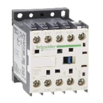 CA3KN31BD - TeSys K control relay - 3 NO + 1 NC - <= 690 V - 24 V DC standard coil, Schneider Electric