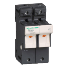 DF142V - TeSyS fuse-disconnector 2P 50A - fuse size 14 x 51 mm - blown fuse indicator, Schneider Electric