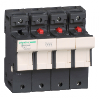 DF143NC - TeSyS fuse-disconnector 3P N 50A - fuse size 14 x 51 mm, Schneider Electric DF143NC - TeSyS fuse-disconnector 3P N 50A - fuse size 14 x 51 mm, Schneider Electric