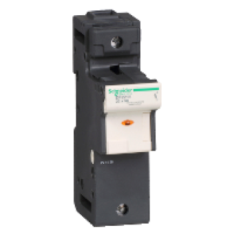 DF221V - TeSyS fuse-disconnector 1P 125A - fuse size 22 x 58 mm - blown fuse indicator, Schneider Electric DF221V - TeSyS fuse-disconnector 1P 125A - fuse size 22 x 58 mm - blown fuse indicator, Schneider Electric