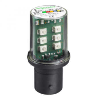 DL1BDB8 - YELLOW LED BA15 24VAC/DC, Schneider Electric