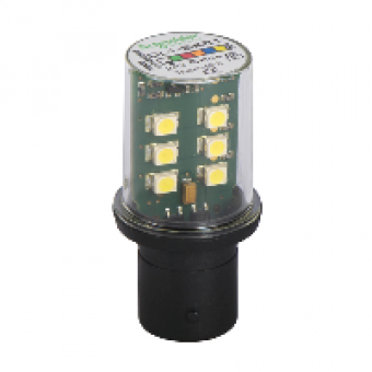 DL1BKB1 - Flashing LED 24 Vac/Vdc White, Schneider Electric
