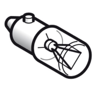 DL1CE012 - clear incandescent bulb with BA9s base - 12 V / 2.6 W, Schneider Electric DL1CE012 - clear incandescent bulb with BA9s base - 12 V / 2.6 W, Schneider Electric