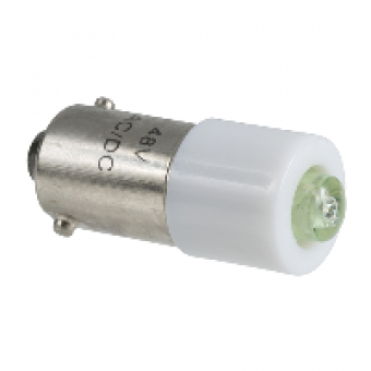 DL1CJ0485 - LED bulb with BA9s base - orange - 48 V AC/DC, Schneider Electric