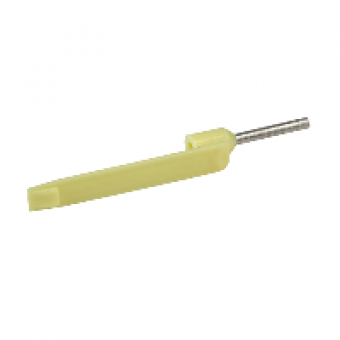 DZ5CA002 - Cable end insulated markable 0 25mm² medium size yellow 10 bags NF, Schneider Electric