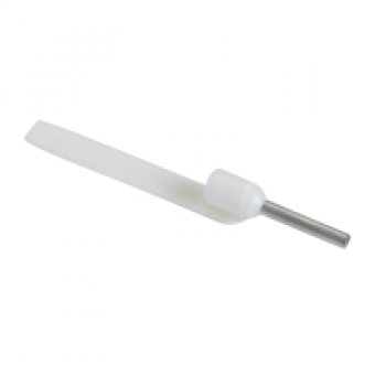 DZ5CA005 - Cable end insulated markable 0 5mm² medium size white 10 bags NF, Schneider Electric