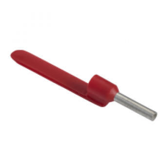 DZ5CA010D - Cable end insulated markable 1mm² medium size red 10 bags DIN, Schneider Electric