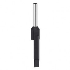 DZ5CA015D - Cable end insulated markable 1 5mm² medium size black 10 bags DIN, Schneider Electric