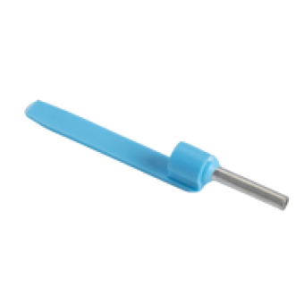 DZ5CA025D - Cable end insulated markable 2 5mm² medium size blue 10 bags DIN, Schneider Electric