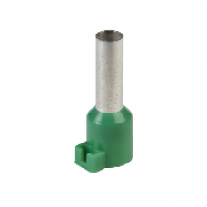 DZ5CA062 - Cable end insulated for clip-in marker 6mm² medium size green 1 bag NF, Schneider Electric