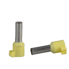 DZ5CA062D - Cable end insulated for clip-in marker 6mm² medium size green 1 bag DIN, Schneider Electric