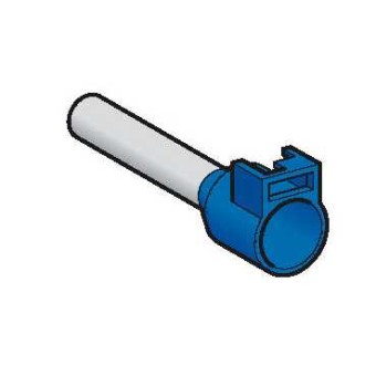 DZ5CA162D - Cable end insulated for clip-in marker 16mm² medium size blue 1 bag DIN, Schneider Electric