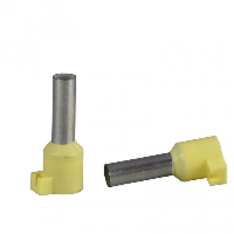 DZ5CA253D - Cable end insulated for clip-in marker 25mm² medium size yellow 1 bag DIN, Schneider Electric