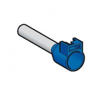 DZ5CA502 - Cable end insulated for clip-in marker 50mm² medium size blue 1 bag NF, Schneider Electric