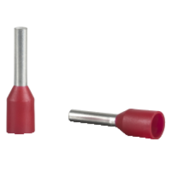 DZ5CE010L6 - Cable end insulated 1mm² short size red 10 bags NF, Schneider Electric