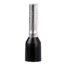 DZ5CE015L6 - Cable end insulated 1 5mm² short size black 10 bags NF, Schneider Electric