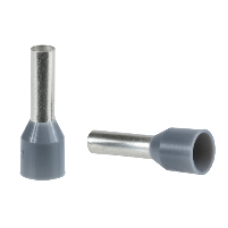 DZ5CE042D - Cable end insulated 4mm² medium size grey 10 bags DIN, Schneider Electric