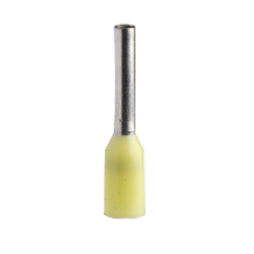 DZ5CE062D - Cable end insulated 6mm² medium size yellow 1 bag DIN, Schneider Electric