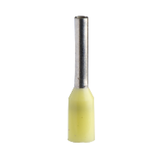 DZ5CE062D - Cable end insulated 6mm² medium size yellow 1 bag DIN, Schneider Electric