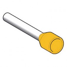 DZ5CE063D - Cable end insulated 6mm² long size yellow 1 bag DIN, Schneider Electric