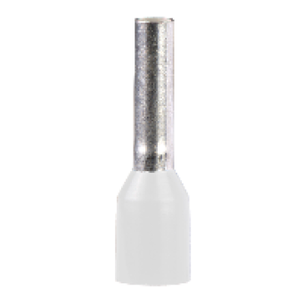 DZ5CEB005 - Cable end insulated in strips of 50pcs 0 5mm² medium size white NF, Schneider Electric