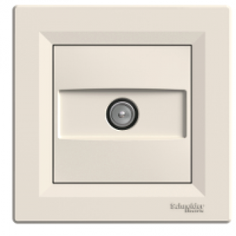 EPH3200123 - Asfora - TV connector ending - 1dB cream, Schneider Electric