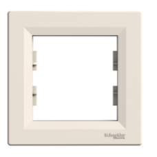 EPH5800123 - Asfora - 1-gang frame - cream, Schneider Electric