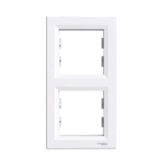 EPH5810221 - Asfora - vertical 2-gang frame - white, Schneider Electric EPH5810221 - Asfora - vertical 2-gang frame - white, Schneider Electric