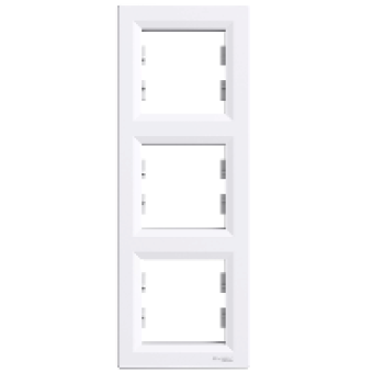 EPH5810321 - Asfora - vertical 3-gang frame - white, Schneider Electric EPH5810321 - Asfora - vertical 3-gang frame - white, Schneider Electric