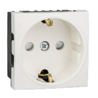 ETK21045E - Ultra - socket outlet - single - side earth - white, Schneider Electric ETK21045E - Ultra - socket outlet - single - side earth - white, Schneider Electric