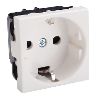 ETK21045ER - Ultra - socket outlet - single - side earth - red, Schneider Electric ETK21045ER - Ultra - socket outlet - single - side earth - red, Schneider Electric