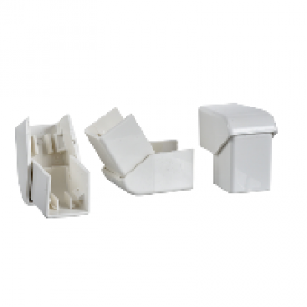 ETK25330 - Ultra - adjustable external corner - 25 x 16/25 mm - ABS - white, Schneider Electric