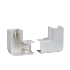 ETK25341 - Ultra - bend 90° - 25 x 16/25 mm - ABS - white, Schneider Electric