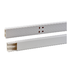 ETK40017 - Ultra - mini trunking - 40 x 17 mm - PVC - white - 2 m, Schneider Electric