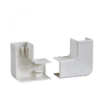 ETK60341 - Ultra - bend 90° - 60 x 25/40/60 mm - ABS - white, Schneider Electric